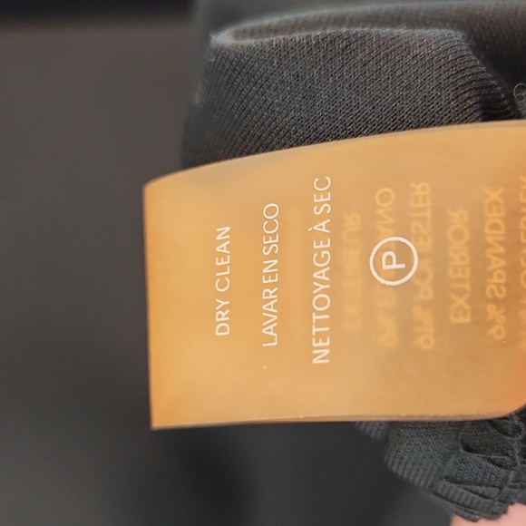 Calvin Klein black scuba ruffle cocktail dress sleeveless formal wedding size 10 - Picture 8 of 8